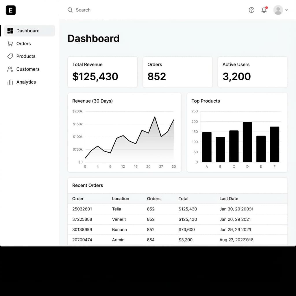 E‑Commerce Dashboard